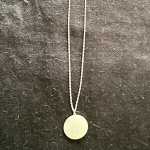 Vintage Estate Silver Tone Round Locket Pendant